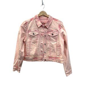 Candace Cameron Bure Pink Denim Trucker Jean Jacket